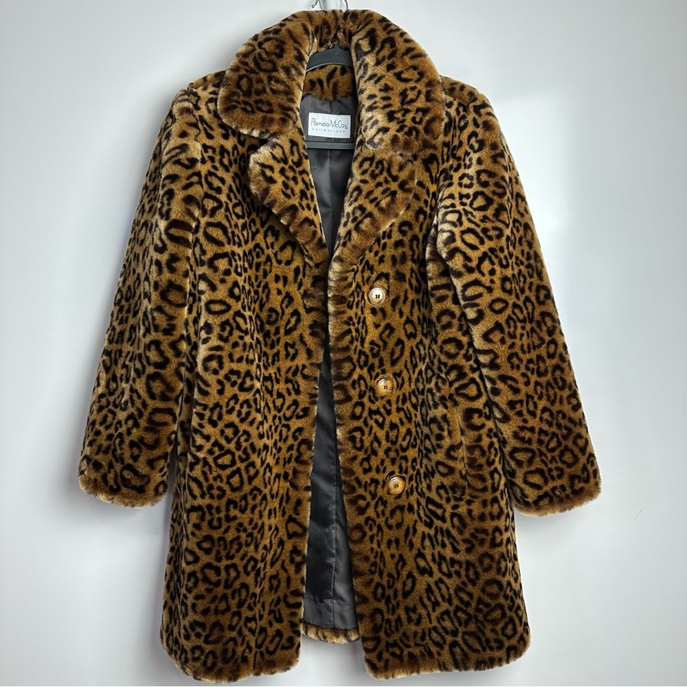 Pamela McCoy Faux Fur Coat